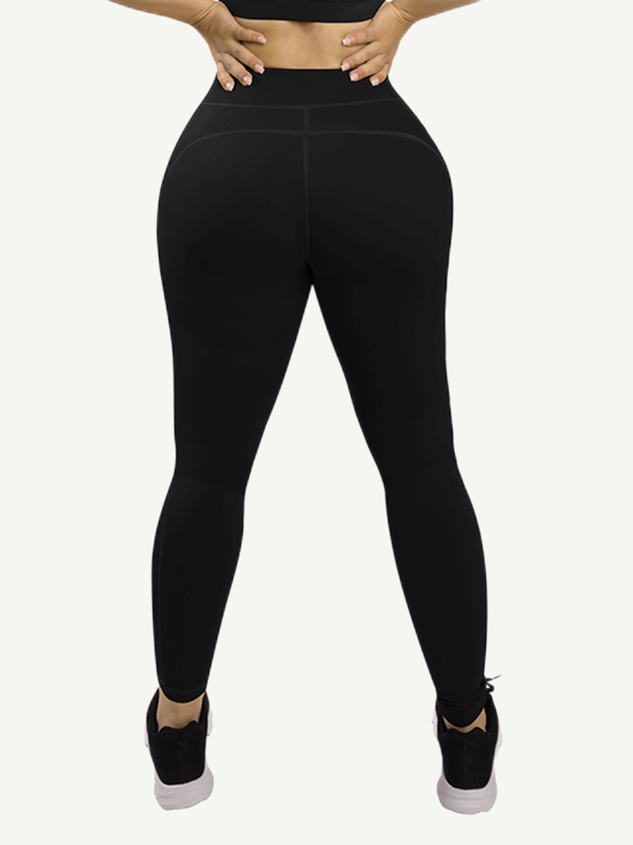 Yoga Pants With See-through Tulle Splicing