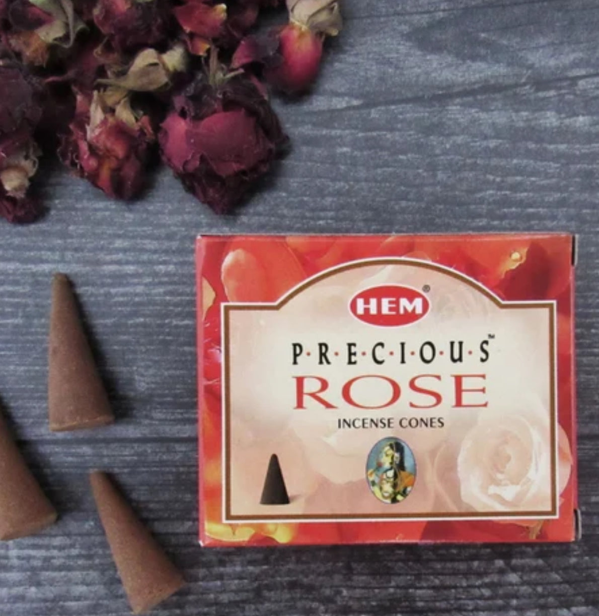 Hem Precious Rose Cones (pack of 10)