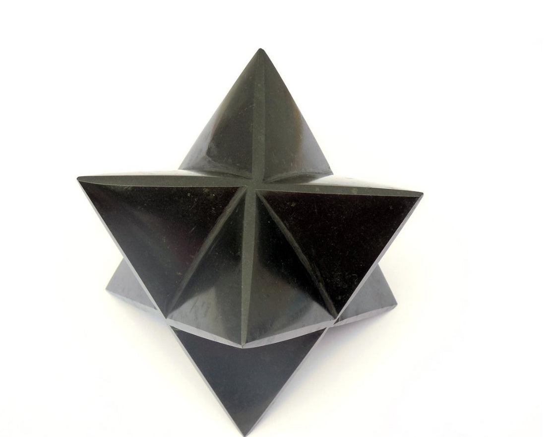 Black Obsidian Merkaba Star