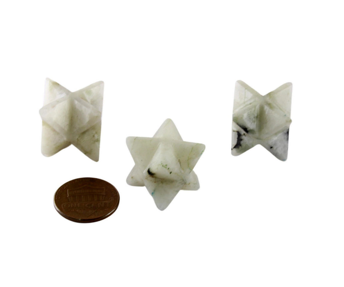 White Moonstone Merkaba Star