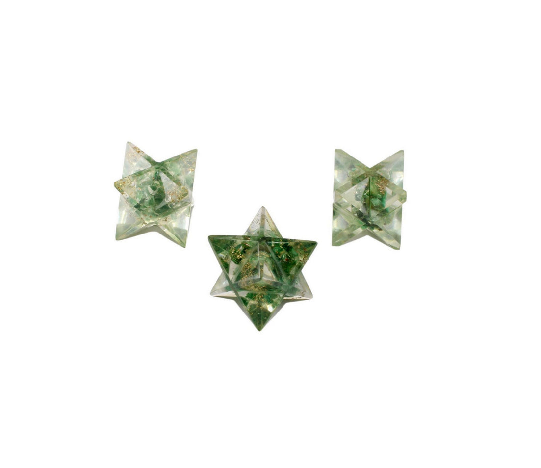 Green Aventurine Merkaba Star