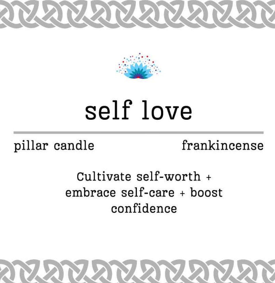 Manifestation Pillar Candle Self Love 7"x1.5"