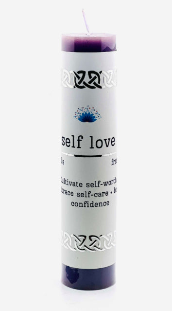 Manifestation Pillar Candle Self Love 7"x1.5"