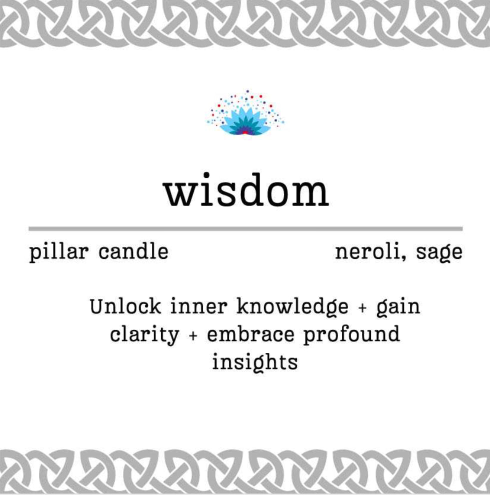 Manifestation Pillar Candle Wisdom 7"x1.5"