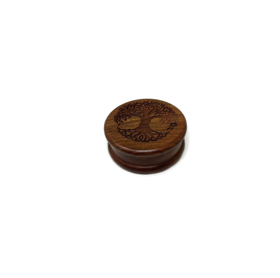 Wood Herb Grinder Tree of life 3"