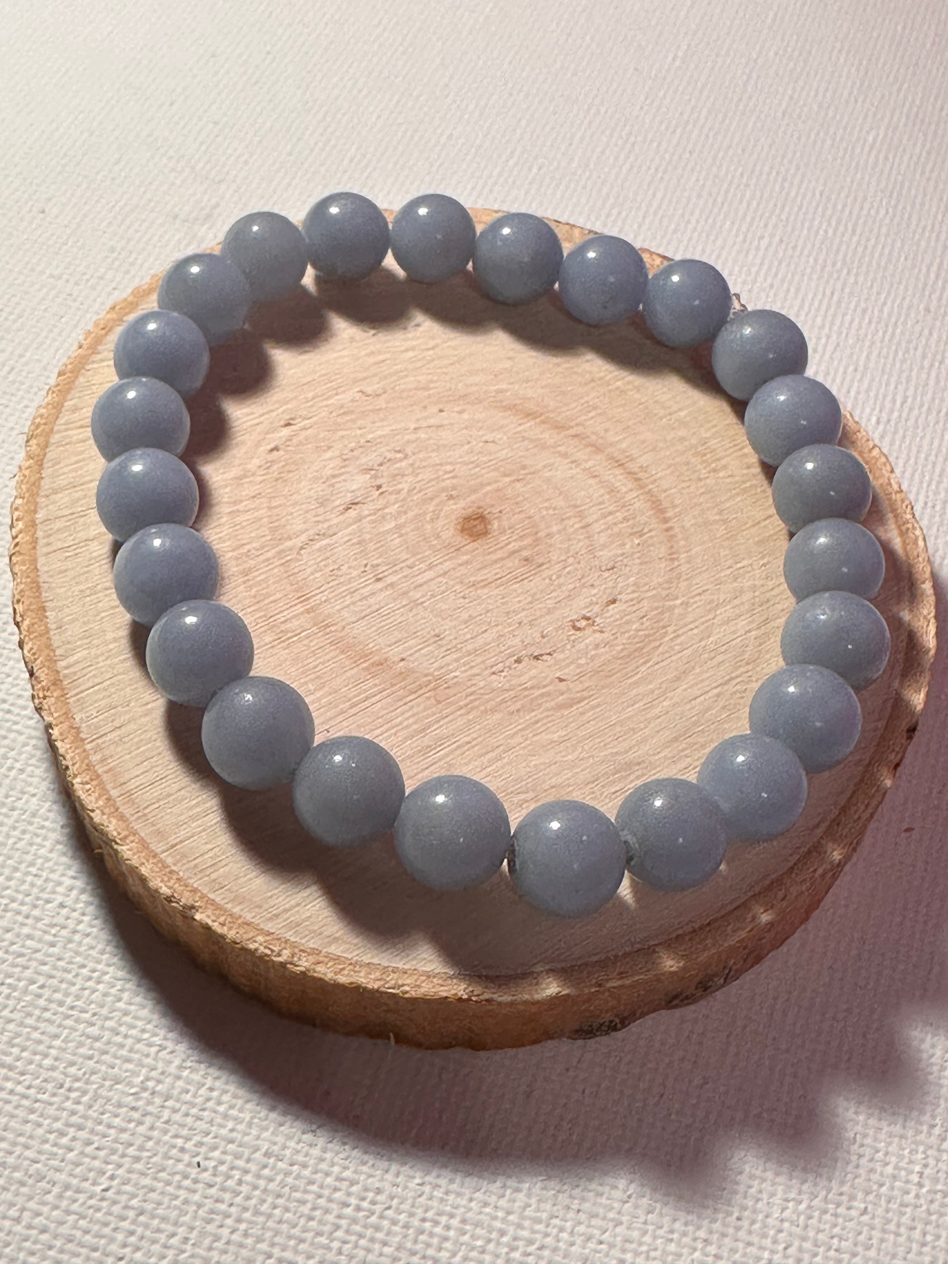 Angelite Authentic Healing Stones Energy Stones Bracelet