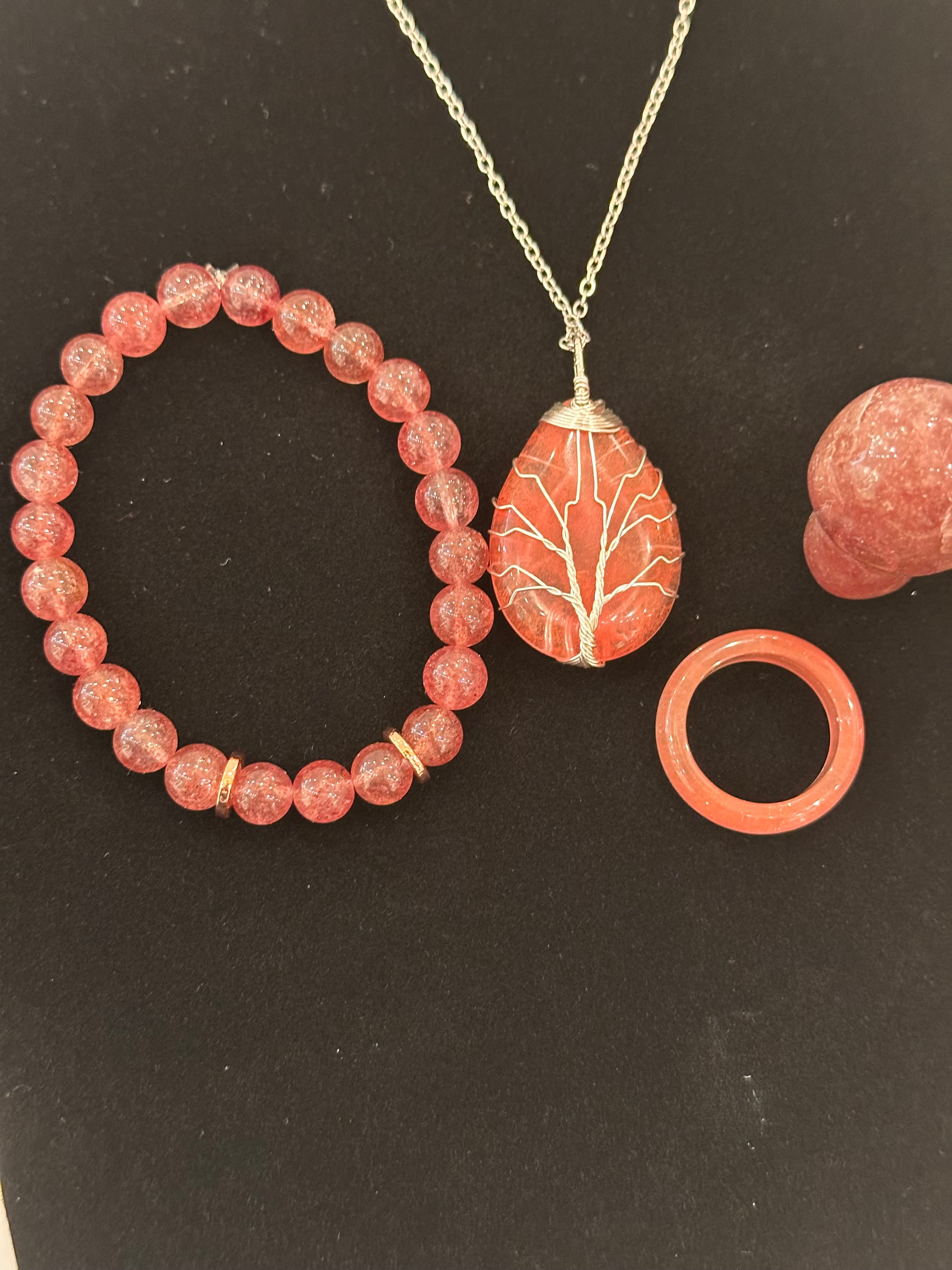 Bundle Set of Strawberry Quartz