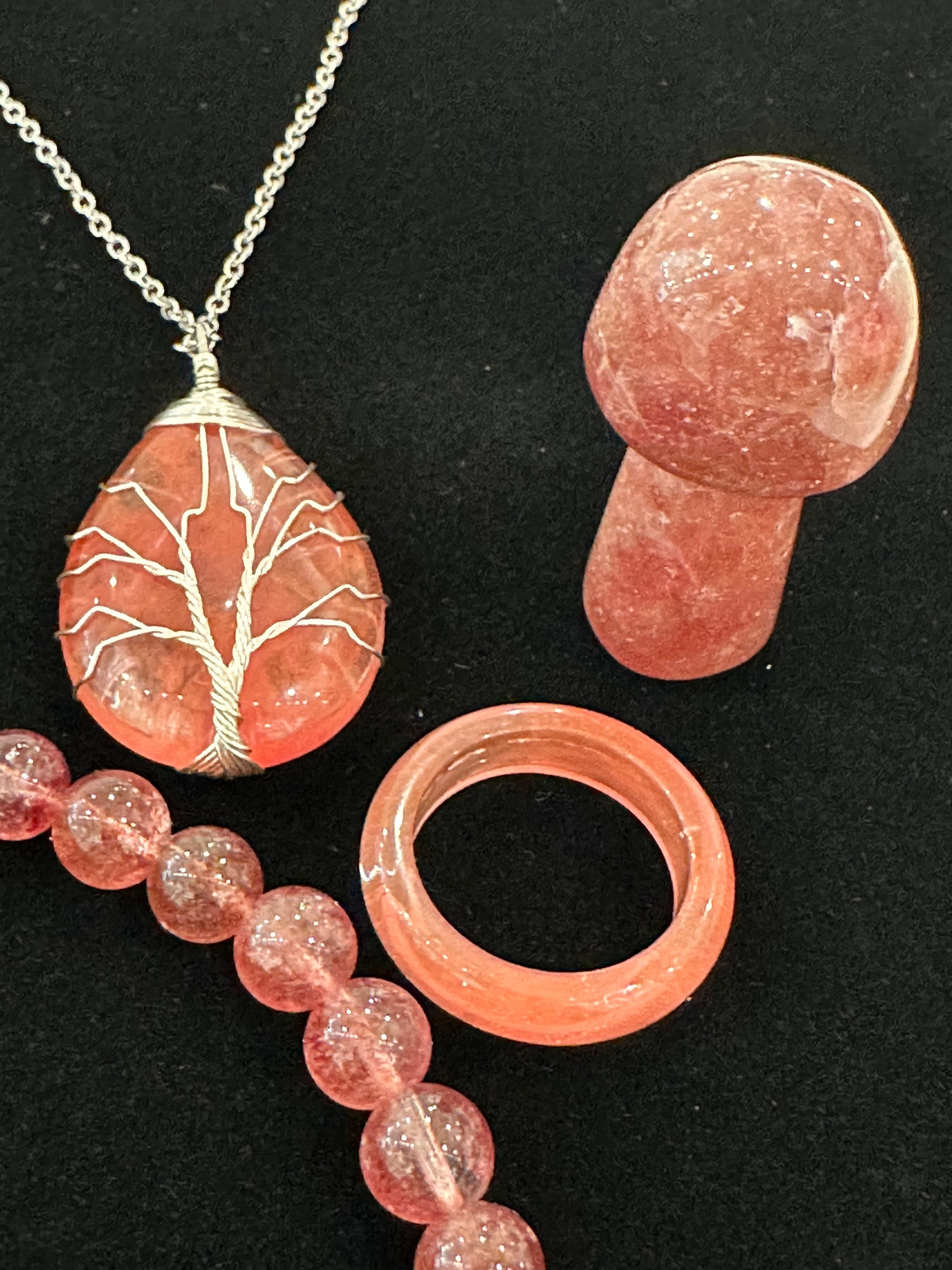 Bundle Set of Strawberry Quartz