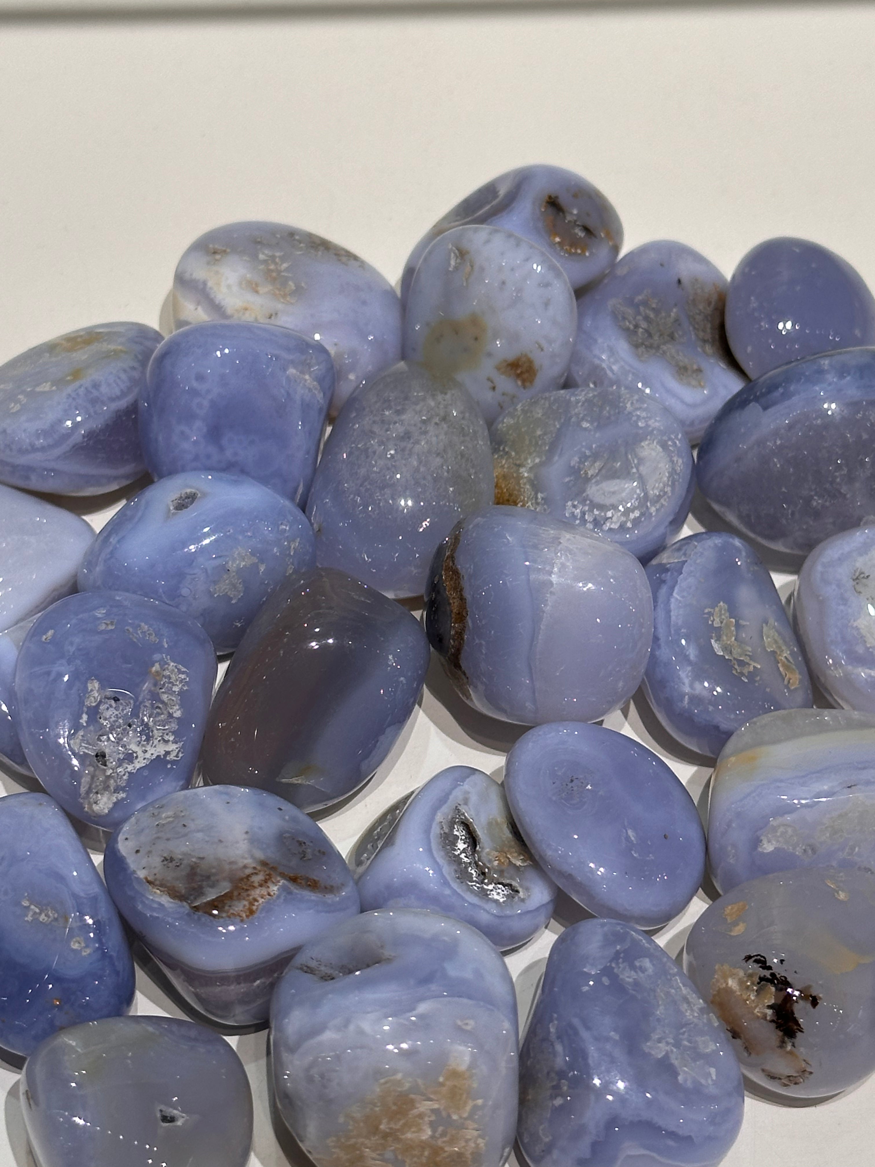 Blue Lace Agate Tumble Stone