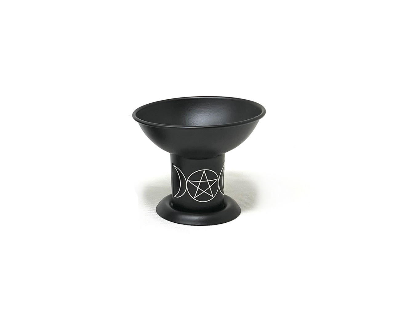 Iron Charcoal Burner Triple Moon Pentacle approx. 4