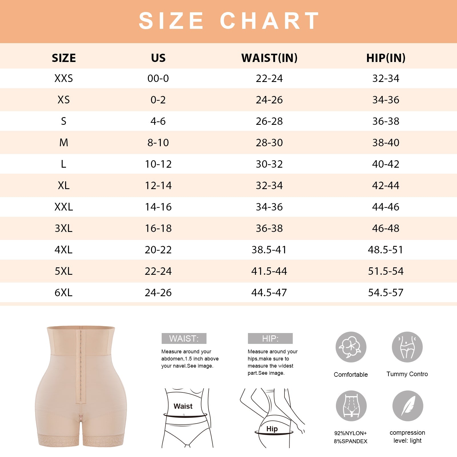 Wholesale 3-bones Triple-breasted High-waisted Elastic Body Butt Lifter