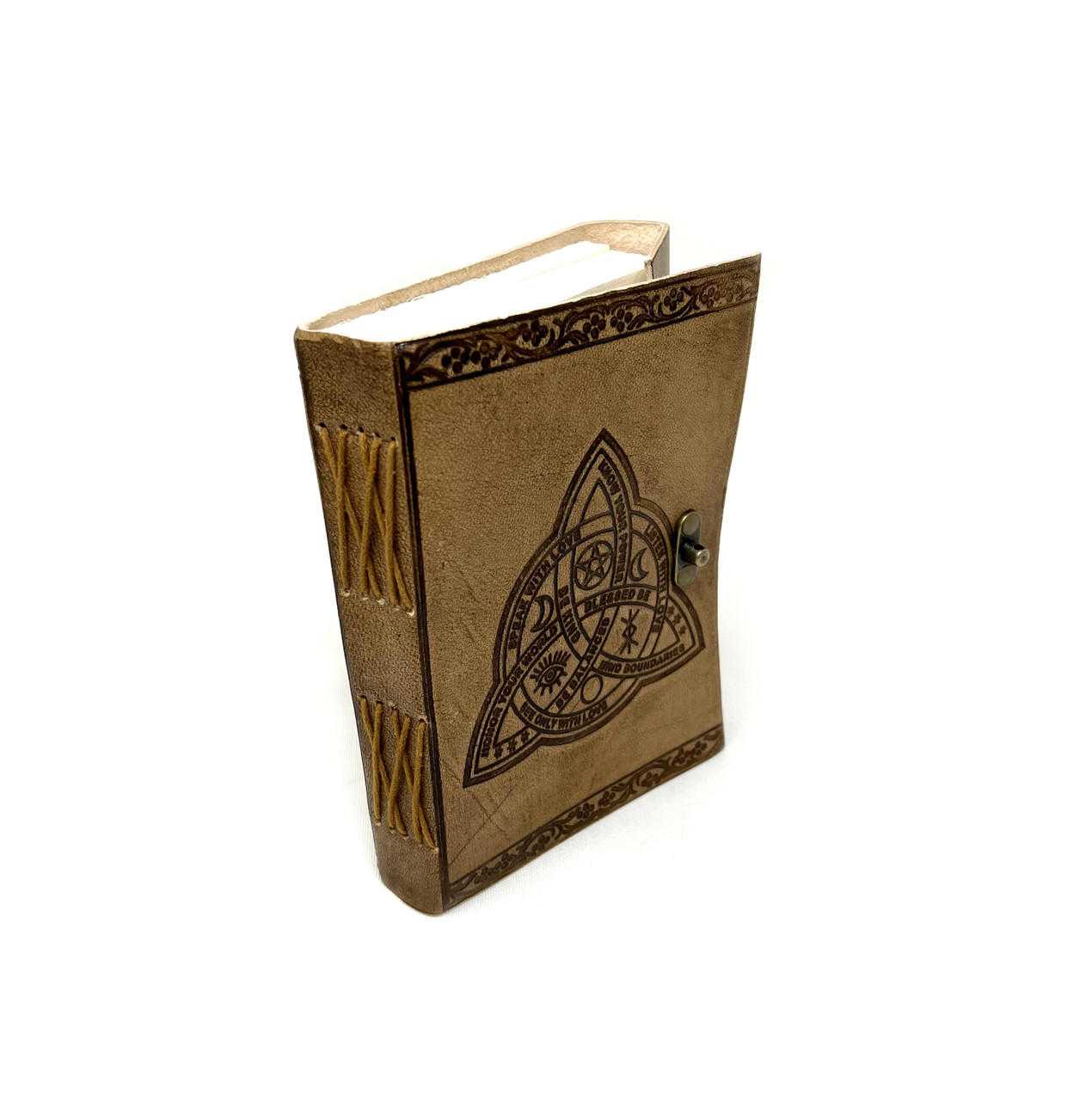 Paper Journal Triquetra with prayers, approx. 5"x7"