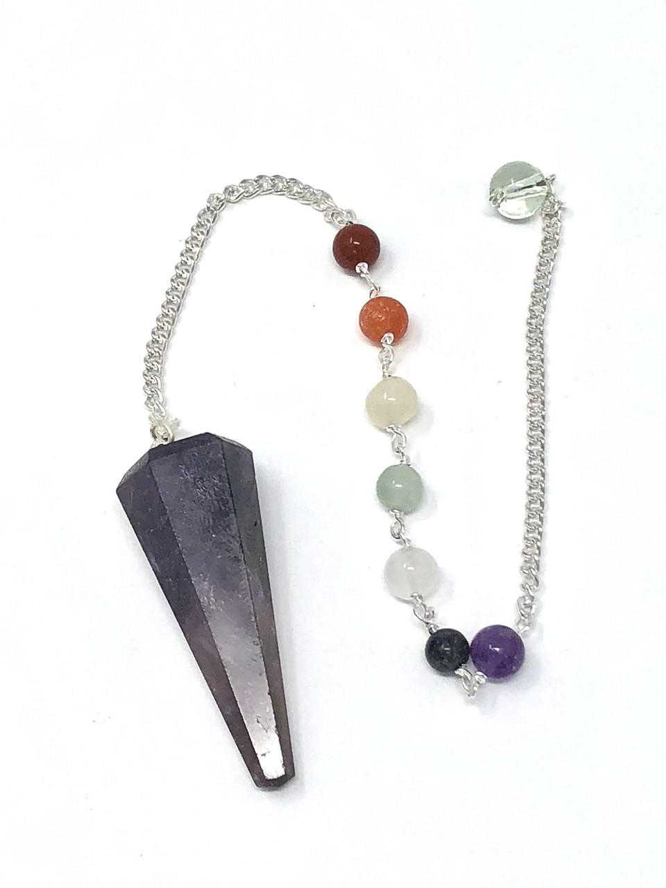 Pendulum Amethyst Chakra Chain