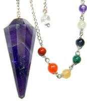 Pendulum Amethyst Chakra Chain