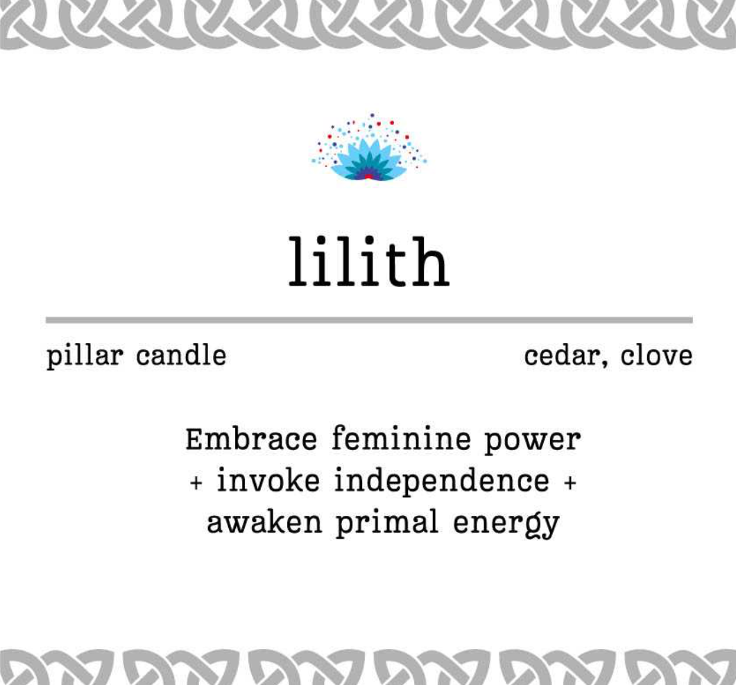 Manifestation Pillar Candle Lilith 7"x1.5"