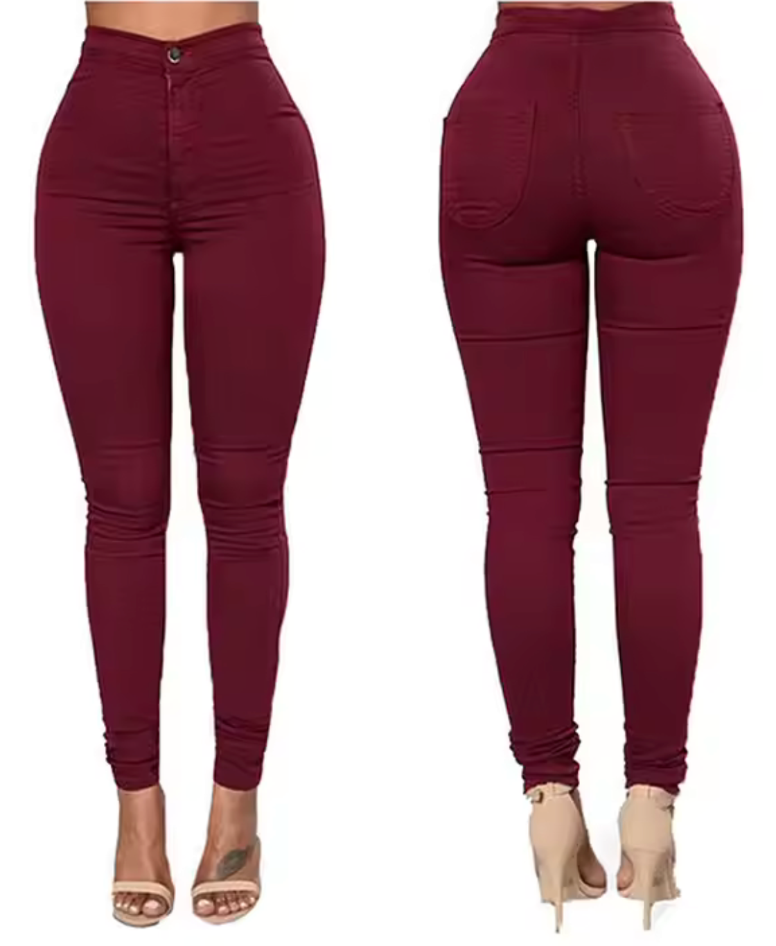 Women's Stretch High Waist Casual Pants