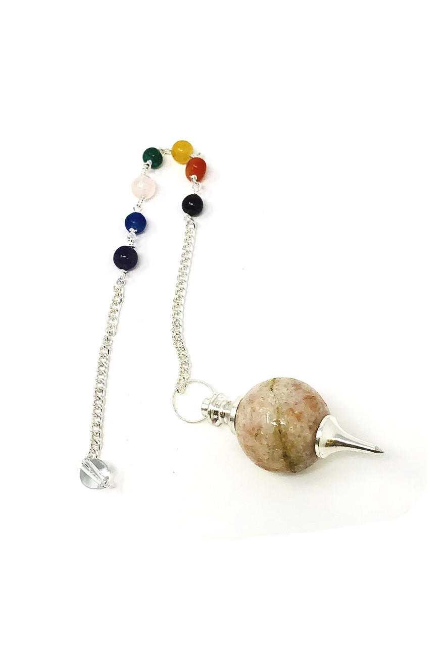 SunStone Chakra Chain Ball pendulum