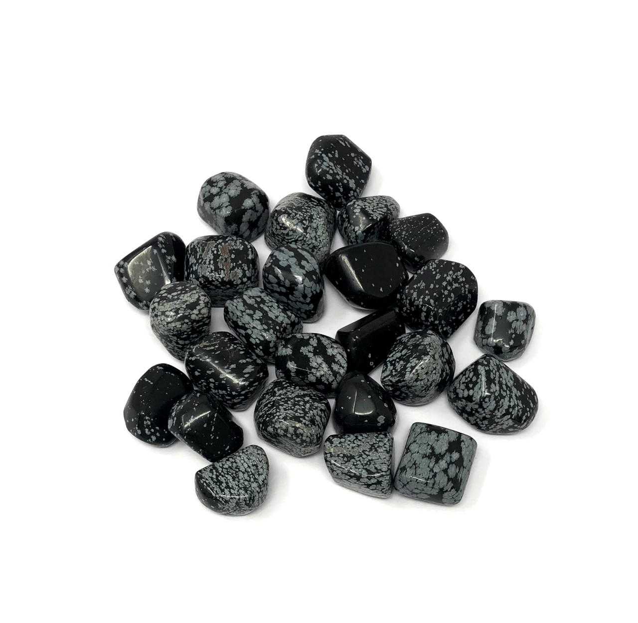 Tumbled Stone Snowflake Obsidian (3/4"-1.5")