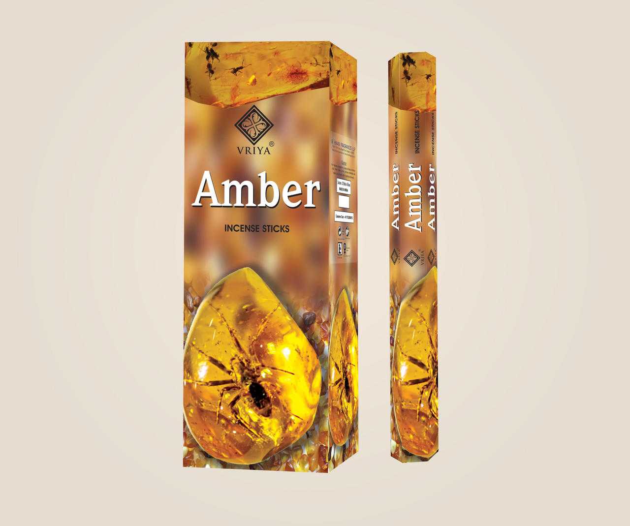 Vriya Amber Incense Sticks (pack of 6)