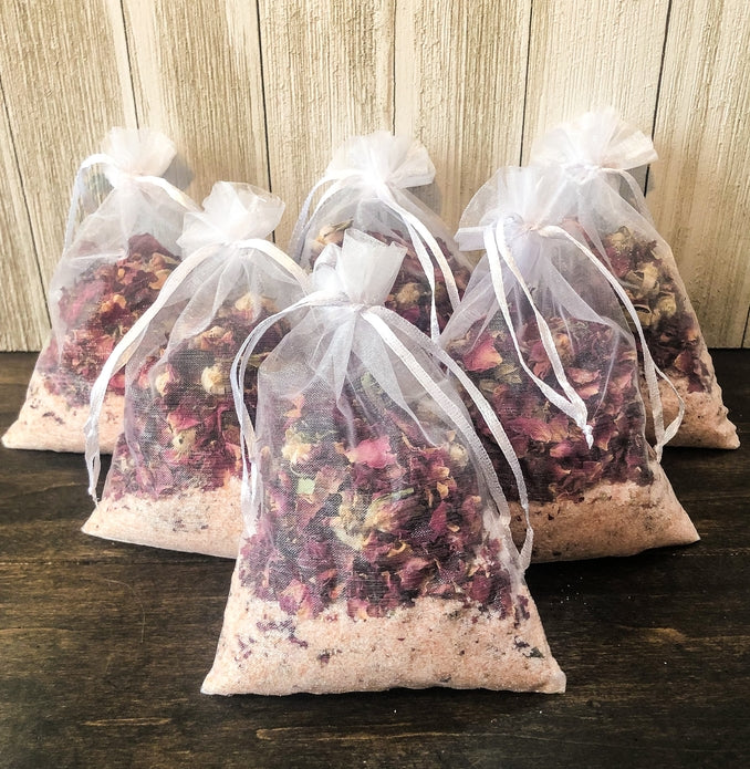 Herbal Calming Bath Soak- Epsom Salt-Lavender-Roses