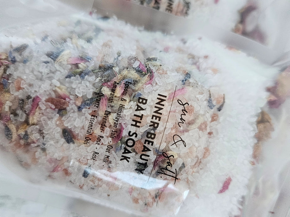 Inner Beauty Bath Soak - Bath Salt - with Rose Quartz