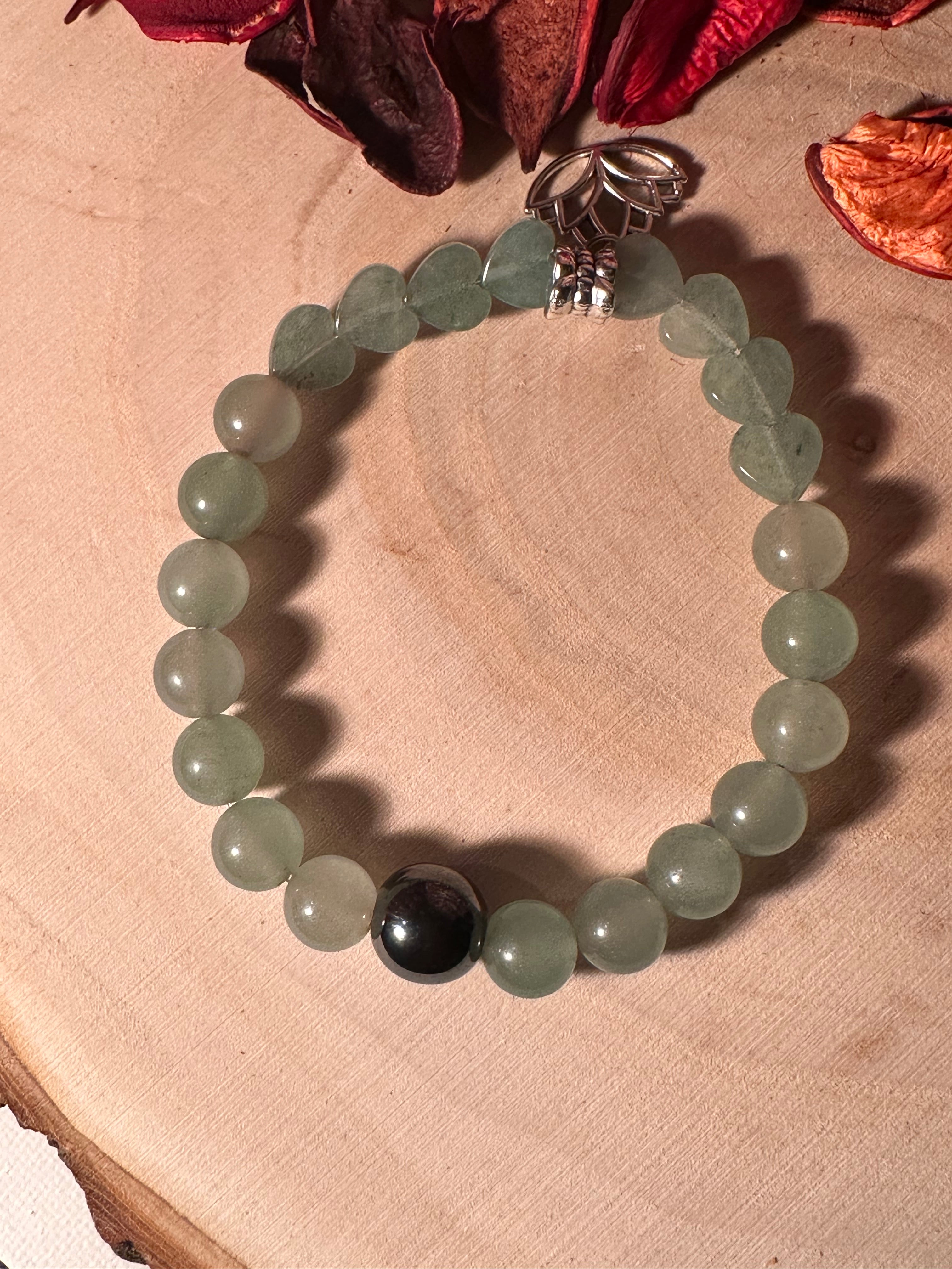 Green Aventurine & Hematite Natural Energy Stone Healing Stones